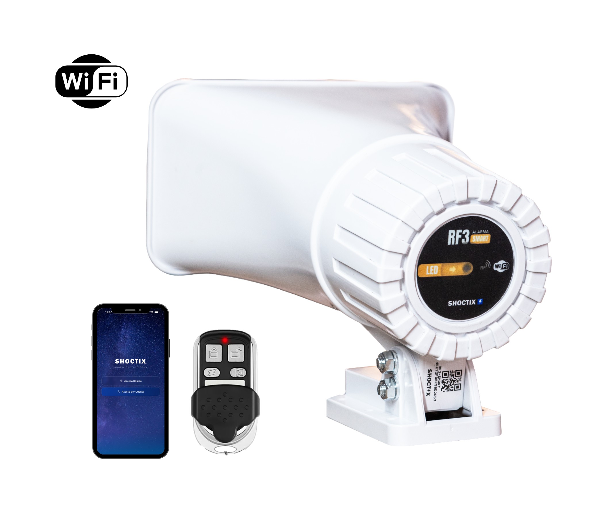ALARMA SMART WIFI/RF TRIPLE TONO CON INTEGRACIÓN A ALEXA